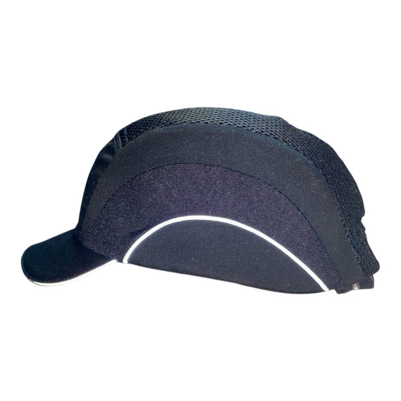 JSP Black HardCap A1+ Bump Cap Standard Brim Sz 53 – 63cm