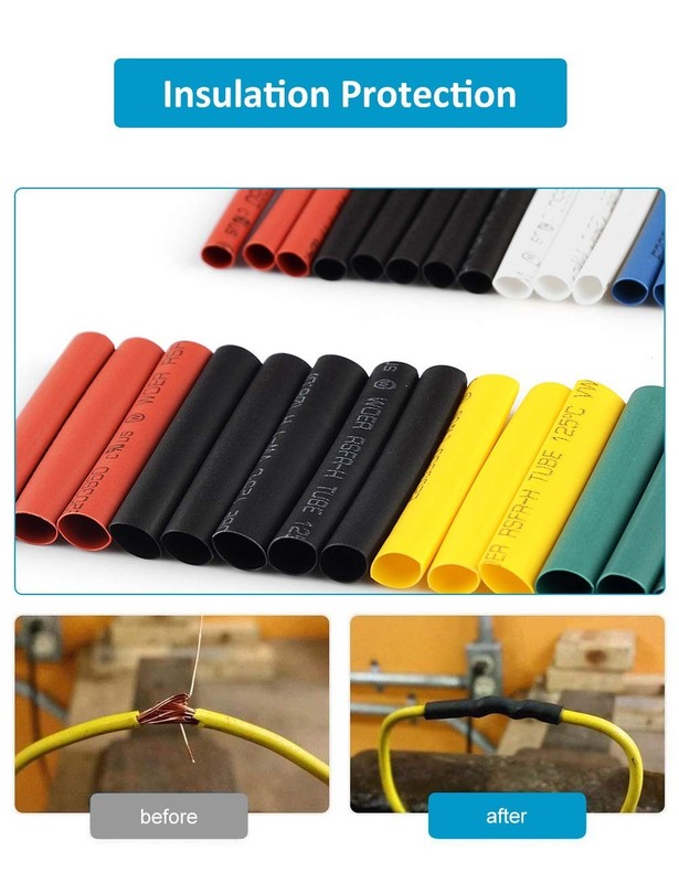 650Pcs HEAT SHRINK Tubing Sleeve 2:1 Shrinkable Tube Wire Cable Assortment Kit gallery