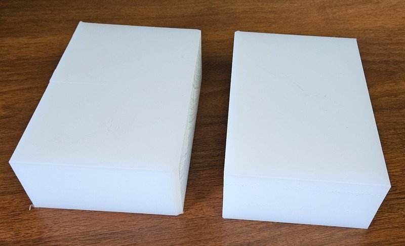 (Qty 2) UHMW Polyethylene Plastic 2-1/2» x 5» x 7» (oversized) FREE SHIPPING