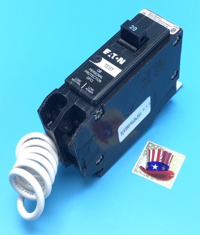 New Circuit Breaker Eaton QBHGF1020 QBH1020GF 20 Amp GFCI 22kA Quicklag @@ gallery