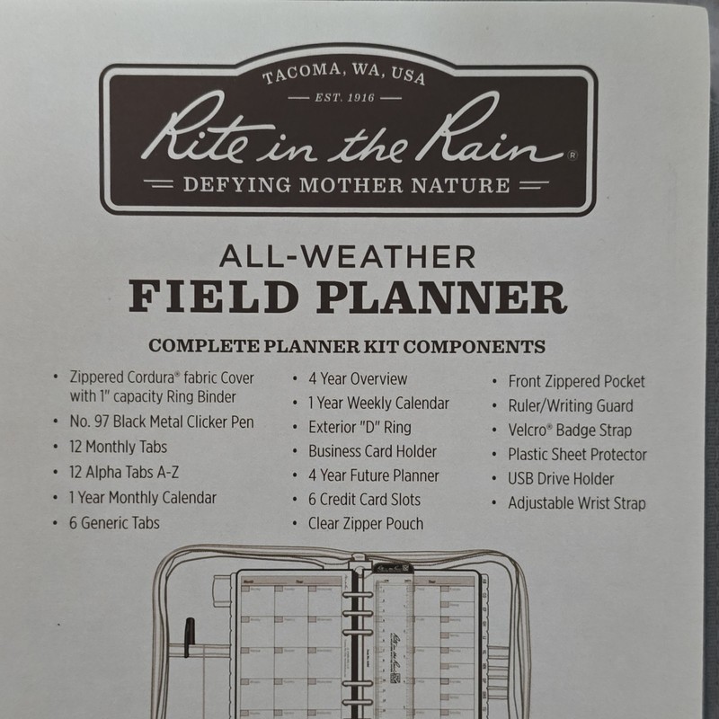 Rite in the Rain All Weather Field Planner Multicam Field Planner No9255M gallery