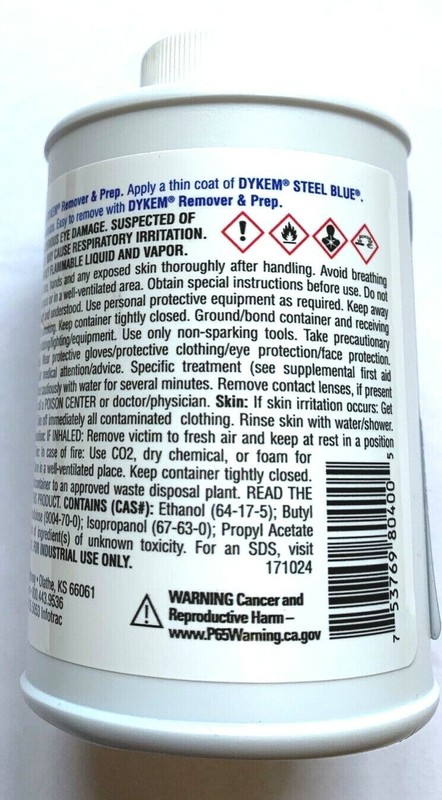 DYKEM STEEL BLUE LAYOUT/STAINING FLUID 8oz BRUSH-IN-CAP #80400 gallery