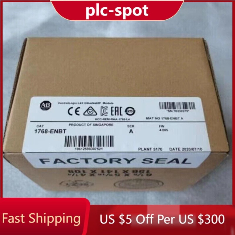 New AB 1768-ENBT EtherNet/IP Communication Module 1768ENBT US Free Tax