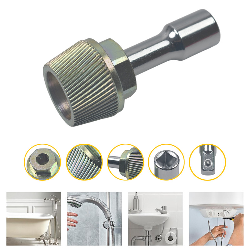1.5» Tub Drain Extractor with 1/2» Socket Bathtub Remover Colourful Galvanized