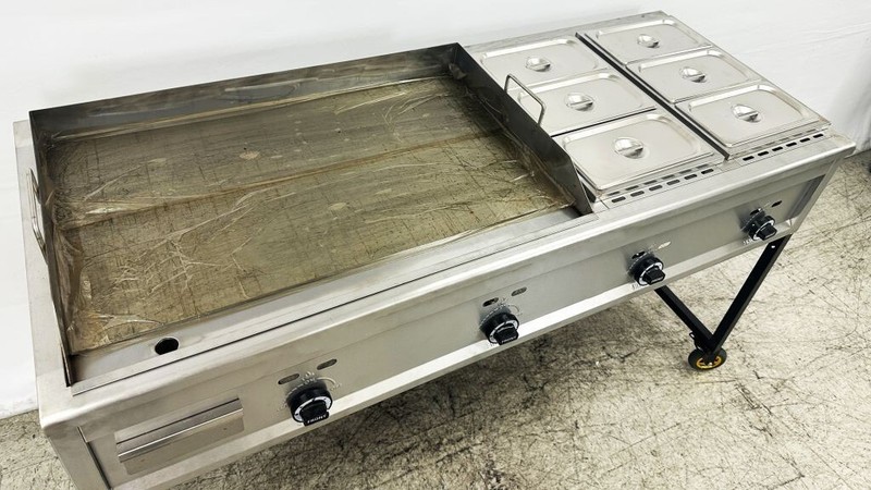 NEW 65" Taco Cart Griddle Warmer Fryer Stainless Steel Propane LP BBQ gallery