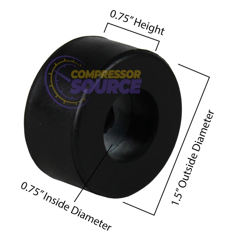Set of 4 Air Compressor Rubber Feet Replacement Foot Mount New 4 Vibration Pads gallery