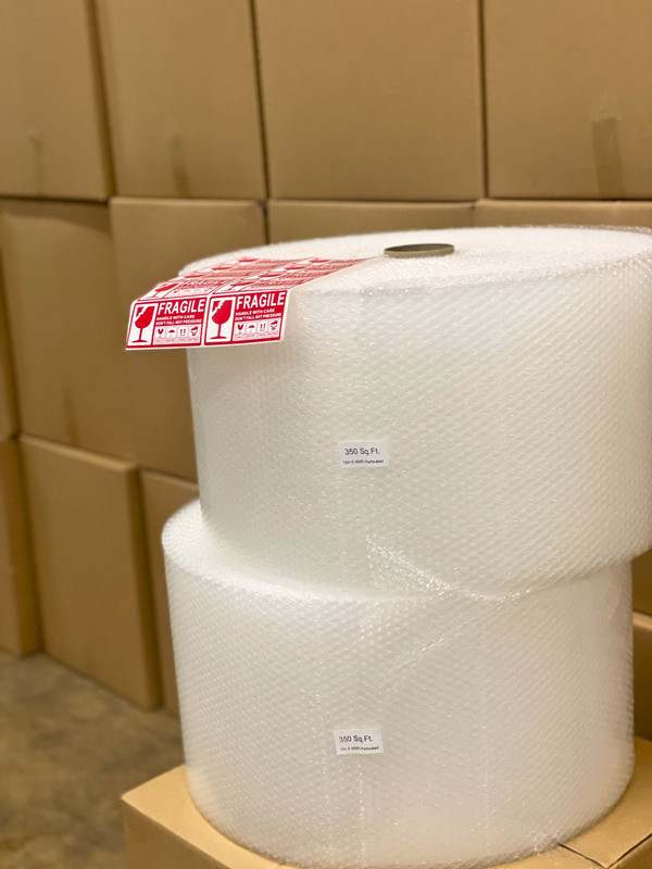 Small Bubble Cushioning Wrap Padding Roll 700’x 12″ Wide Perf 12″ 700FT