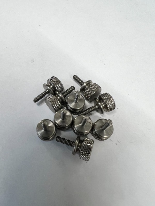 Knurled Thumb Screw Stainless Steel 4-40 Thread 3/8 length – 10 Pieces – 7101