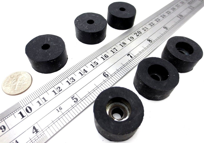 Screw on Rubber Bumper Pad Has 3/16" Screw Hole - 1" Pad, 1/2 Tall - Free Ship! gallery