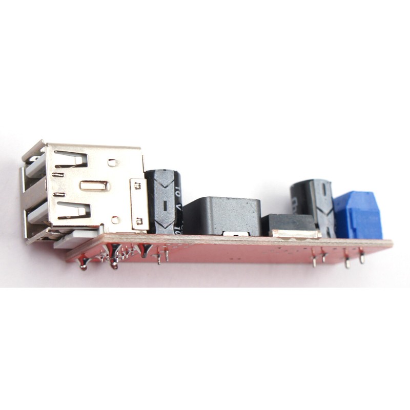 5pcs Dual USB LM2596 5V 3A Voltage Step-down Buck Module 6-40V IN with Terminals gallery