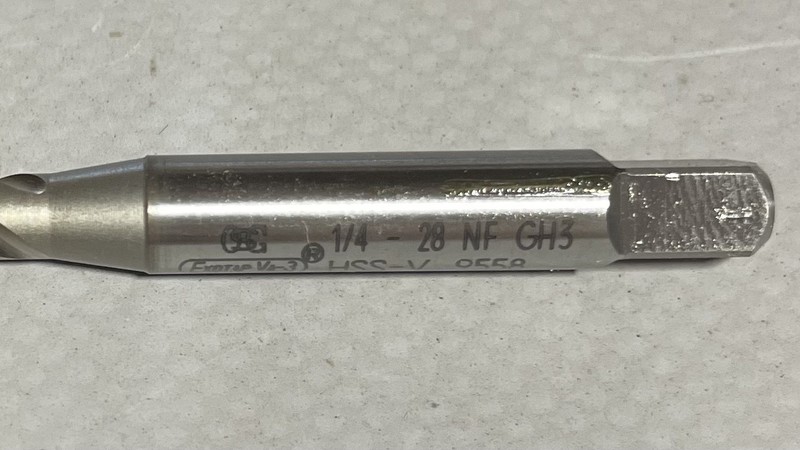 OSG 1732708 1/4-28 Spiral Flute Tap GH3 3fl Bottoming TiCN gallery