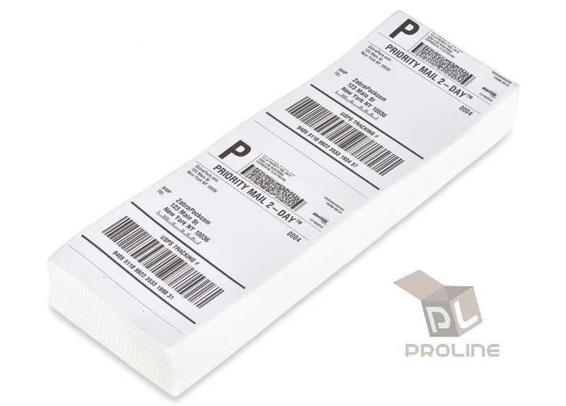 4×6 Fanfold Direct Thermal Labels for Zebra Rollo MUNBYN Printer (500 Per Stack)