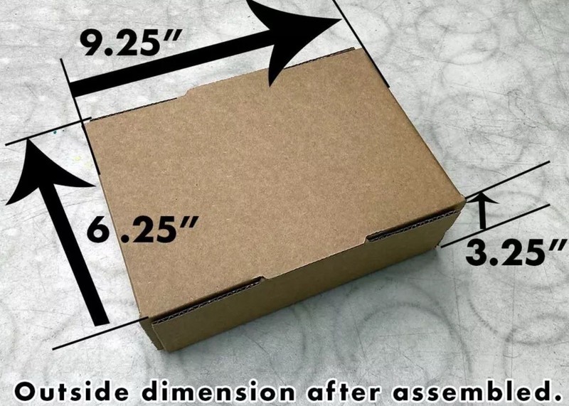25 Pieces 9″ x 6″ x 3″ Corrugated Security Mailer Shipping Box Boxes