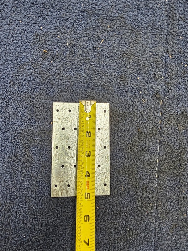 (QTY 10) Simpson Strong-Tie TP35 Galvanized Steel Tie Plate 3.1 Lx5 Hx0.04 W in. gallery