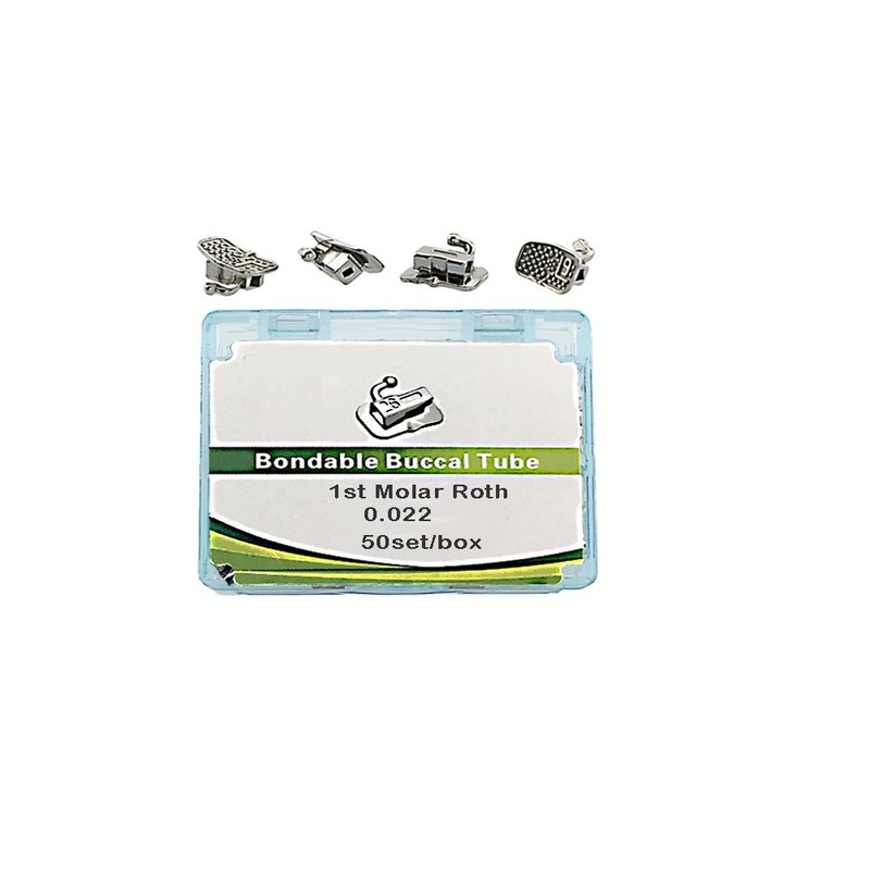 50 Set Dental Orthodontic Buccal Tubes 1st 2nd Molar MBT Roth Buccal Tubes