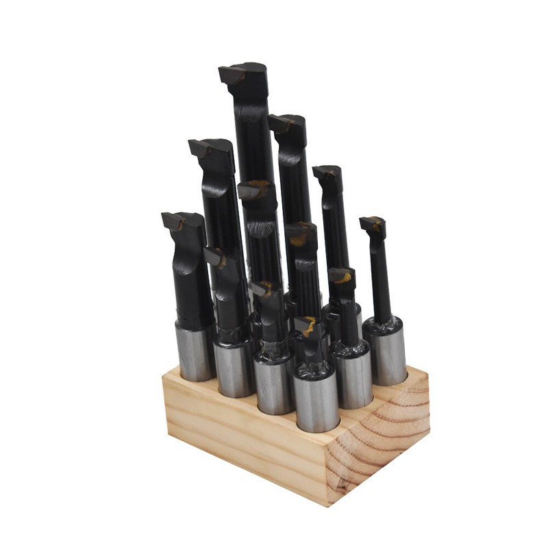 3/4" BORING BAR SET PRO QUALITY 12 PCS CARBIDE TIPPED BARS 3/4" SHANK LATHE TOOL gallery
