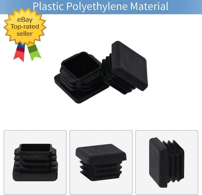 1 1X1 Square Tube End Cap Plastic Plugs 12 Pack, 1X1 1 Inch Square Tubing Plug 1 gallery