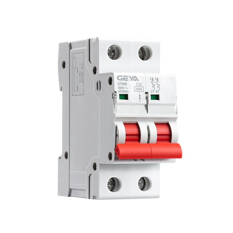 GEYA AC MCB Mini Circuit Breaker 2P 4.5kA 6/10/16/25/32/40/50/63A 400V 50/60Hz