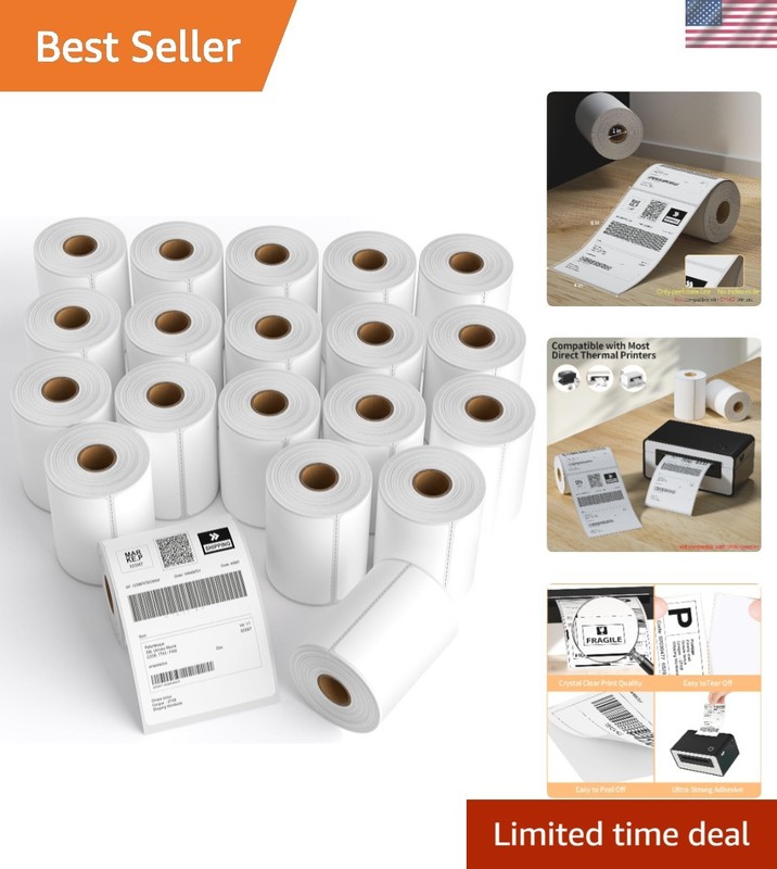 Versatile 5000 Count Thermal Shipping Labels – Compatible with Most Printers