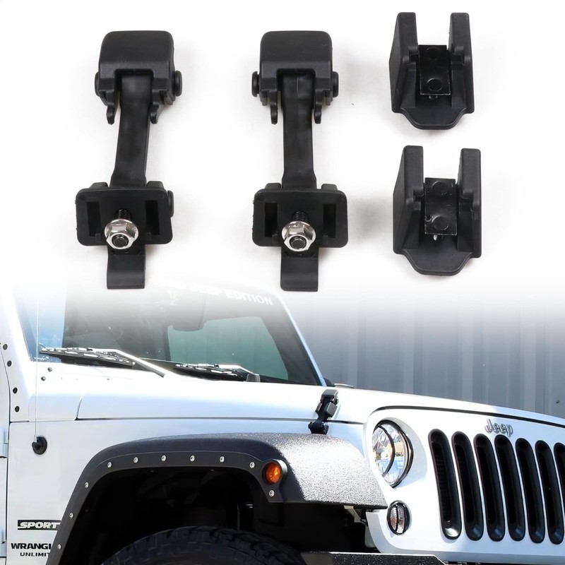 2007-2018 Jeep Wrangler OEM Hood Latch Kit Genuine Factory Latches for JK