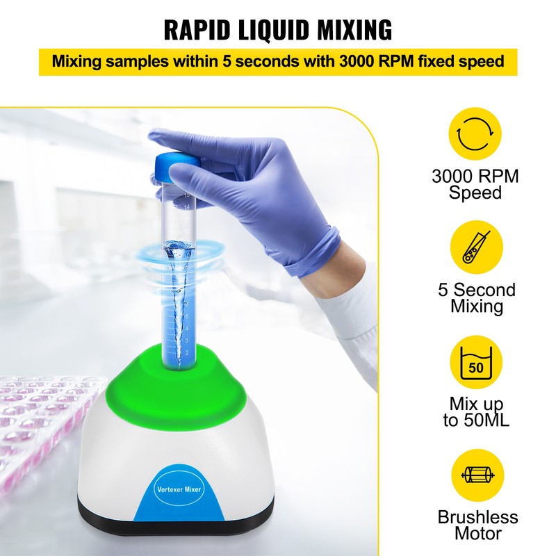 Mini Vortex Mixer Lab Vortex Mixer Shaker 3000RPM 50ML for Lab Paint Ink gallery