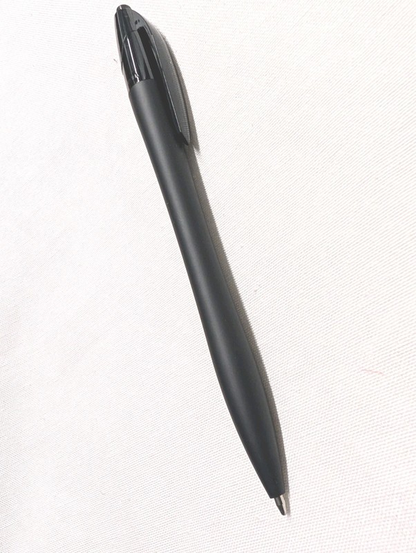 30ct Lot Misprint Retractable Click Pens JAVALINA Hub Pen BLACK w/ BLACK Trim gallery