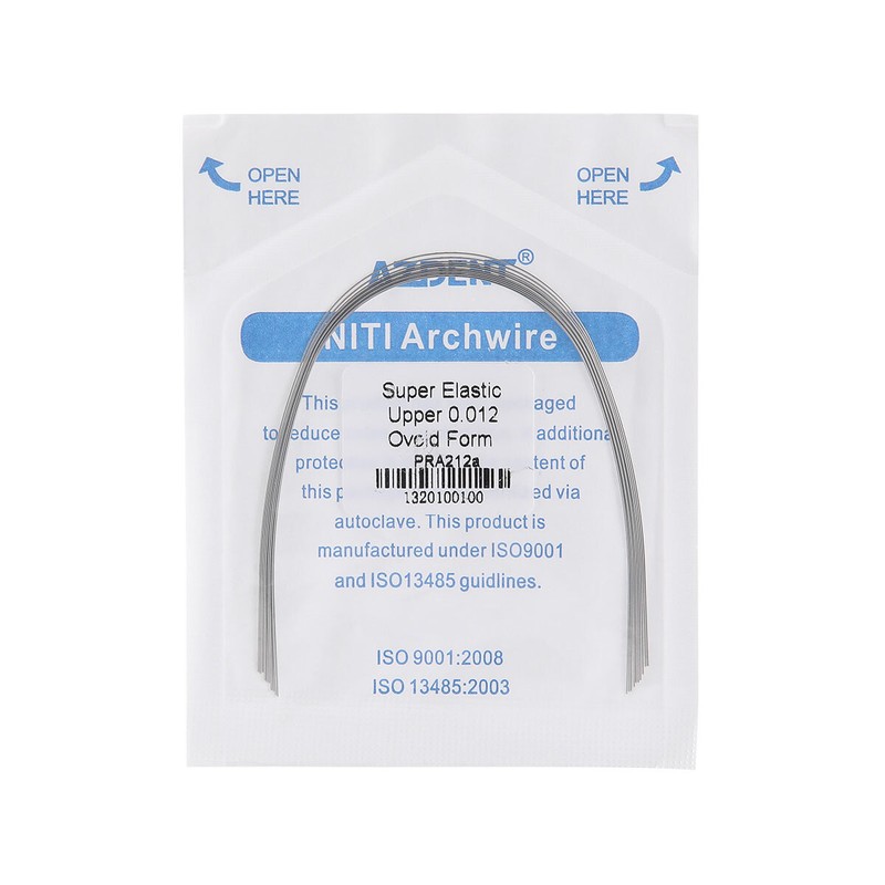 AZDENT Arcos de Dental Ortodoncia Redondos Niti Arco de Alambre Su Arch Wire