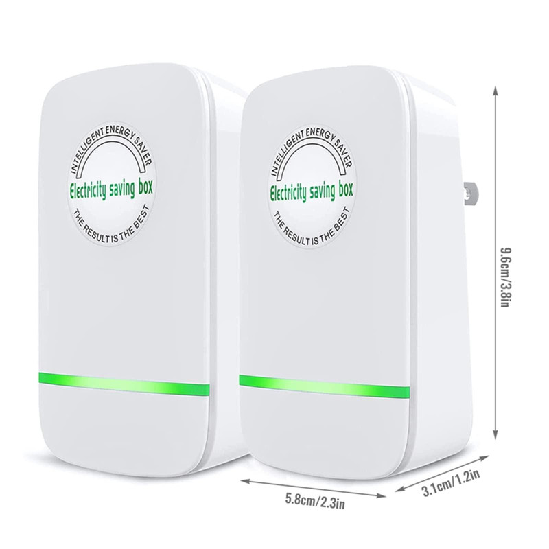 Pack of 2 Electricity Saving Box US Plug 90V-250, Stop Watt Energy Saver Device