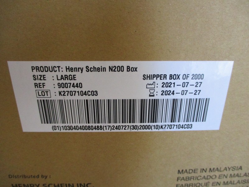 CASE OF 10 BOXES 200 PER CRITERION N200 LARGE 9007440 POWDER FREE EXAM GLOVES gallery