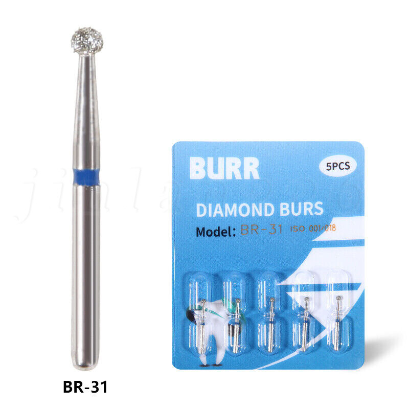 100 Types Dental FG Diamond Burs For High Speed Handpiece Friction Grip 50pcs