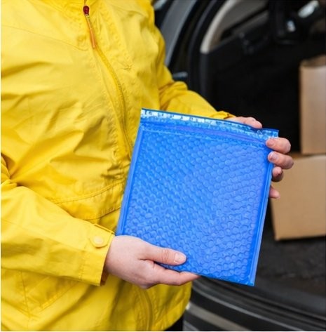 250 #0 6x10 Blue Poly Bubble Padded Envelopes Mailers Shipping Case 6"x10" gallery
