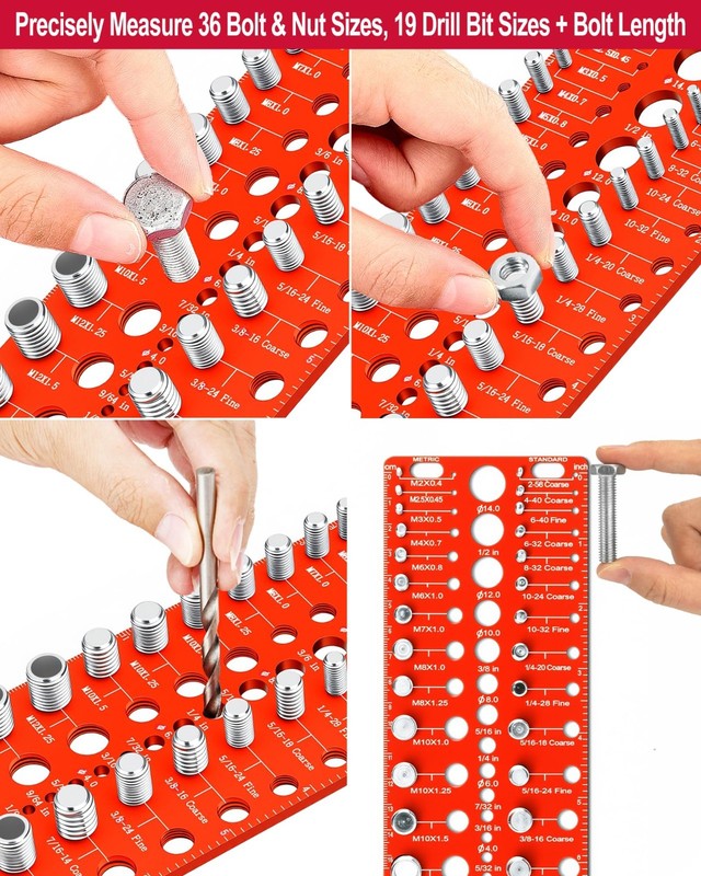 55 Nut and Bolt thread checker thread checker Standard and Metric gallery