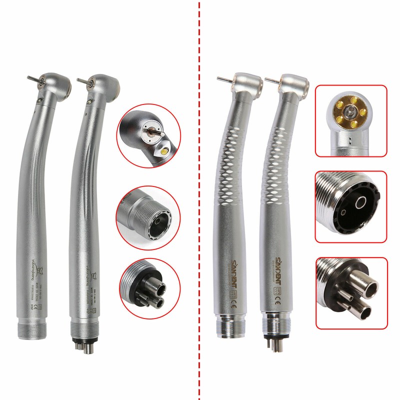 (5-Lamp) LED E-Generator Dental High Speed Handpiece 2/4H Fit NSK/GW