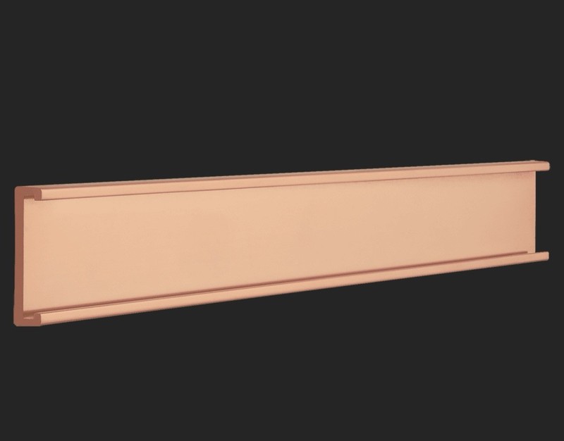 3/4” X 3” Kota Pro Rose Gold Aluminum Personalized Office Wall Holder