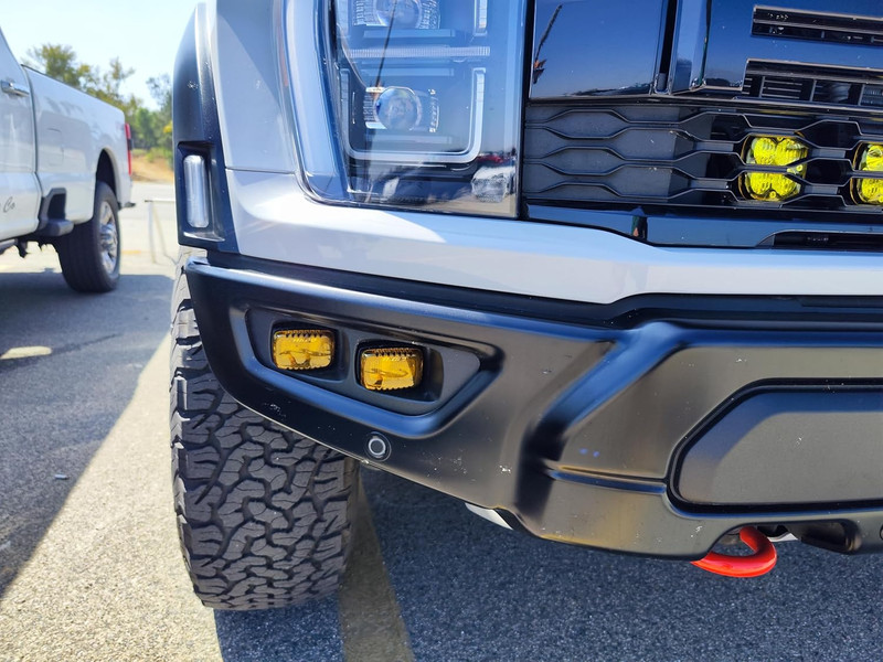 Selective Yellow LED Fog Light Shield Covers for 2021-Up Ford F-150 Raptor gallery