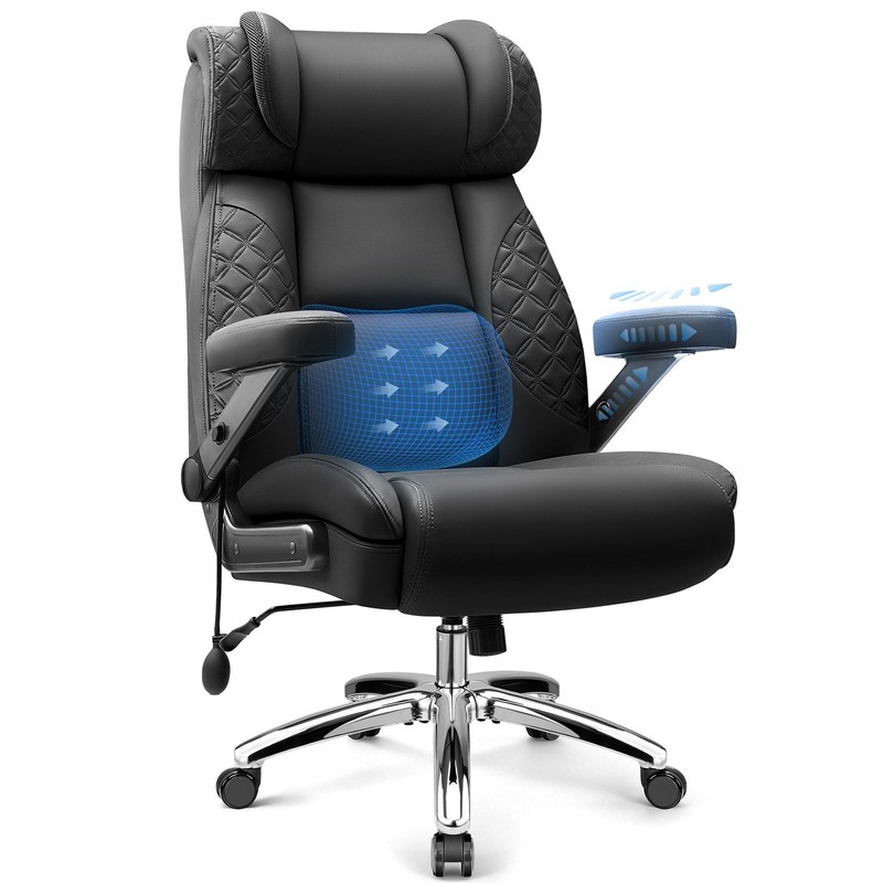 Big and Tall Office Chair, Desk Computer Chair for Heavy People, Oversized Ex…