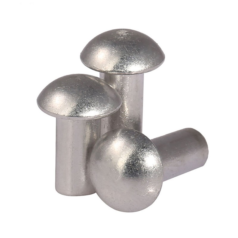 3mm 4mm 5mm 6mm Solid Aluminium Half Round Head Rivets Dome Rivet M3 M4 M5 M6 gallery