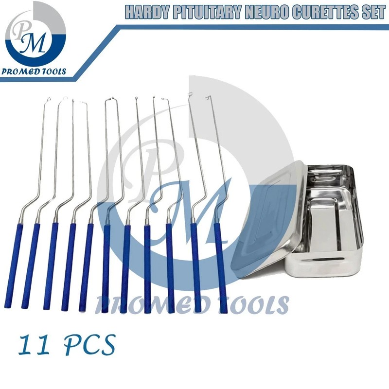 Hardy Pituitary Neuro Curettes Set Of 11 Surgical Instruments Transsphenoidal