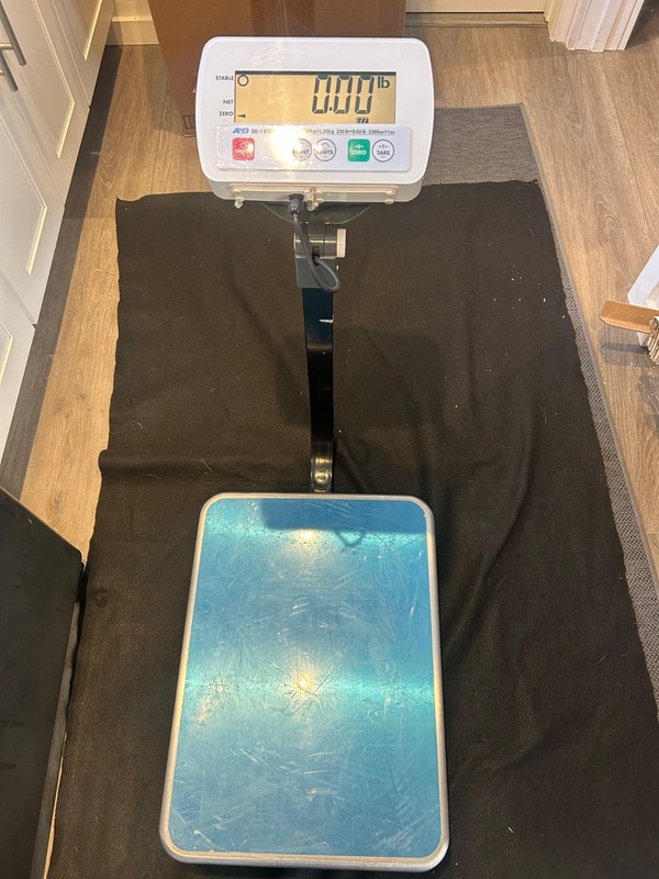 A&D SE-150KAL Digital Washdown Scale 330 lb / 150 kg Industrial Bench Ship Scale