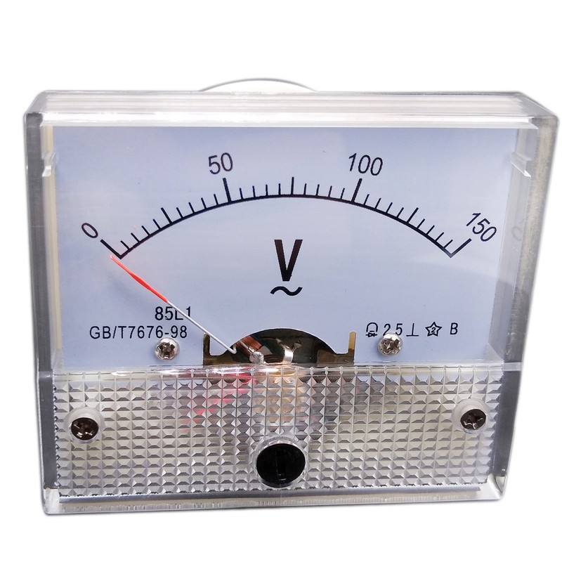 US Stock Analog Voltmeter Panel Pointer Volt Voltage Meter Gauge 85L1 AC 0-150V