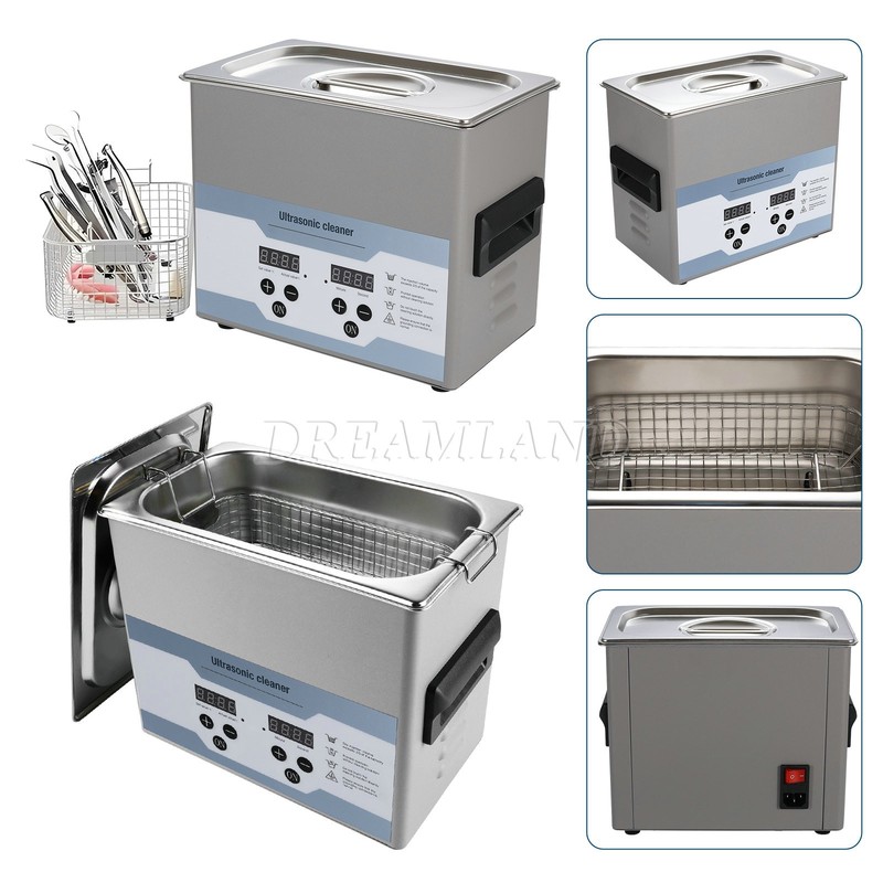 3.2L Ultrasonic Cleaner with Timer Heating Machine Digital Sonic Cleaner US gallery