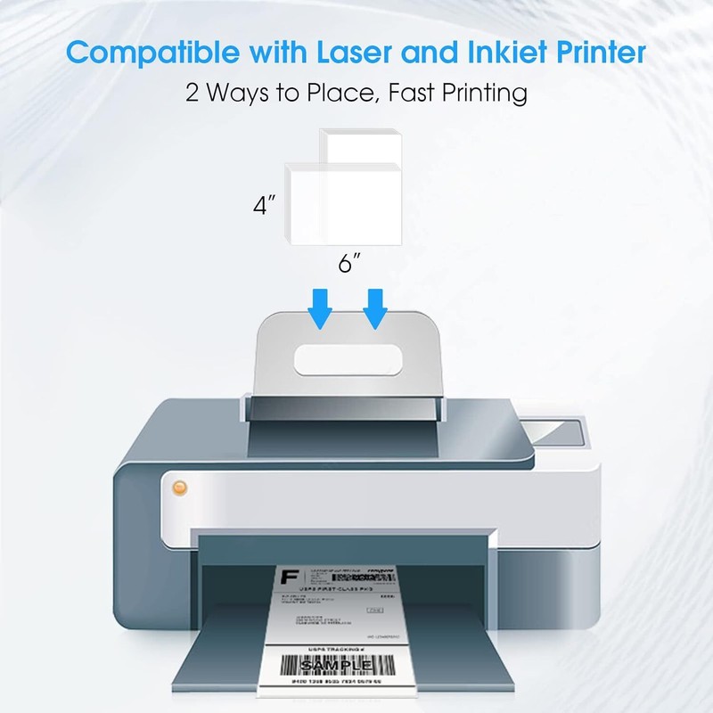 4X6 Inch Shipping Address Labels,For Inkjet or Laser Printer, USPS Mailing Shipp gallery