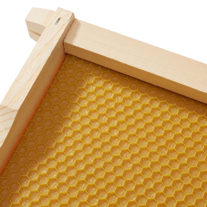 10-Pack Unassembled Medium Super Frames Waxed - Yellow gallery