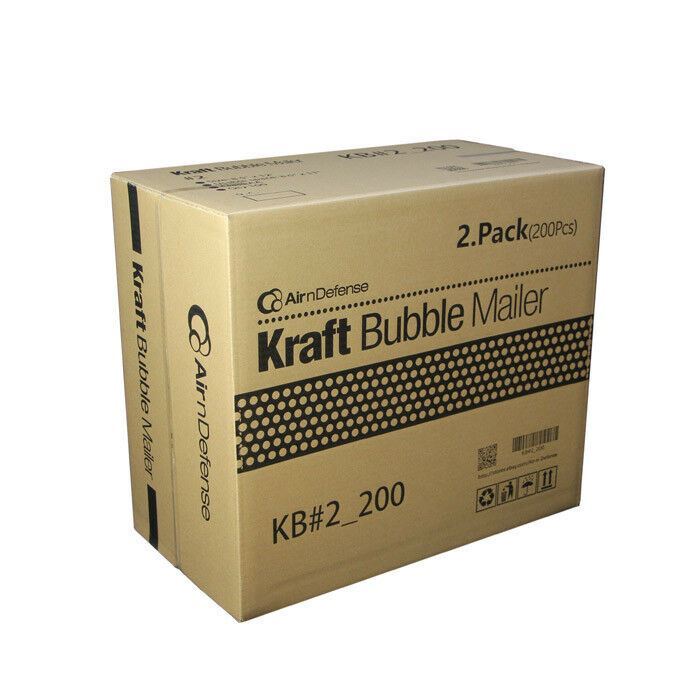 200 #2 8.5x12 Kraft Bubble Padded Envelopes Mailers Shipping Bags AirnDefense gallery