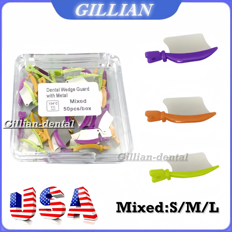 50x Dental Fender Wedges Interproximal Diastema Matrix Band Blade Matrices Guard