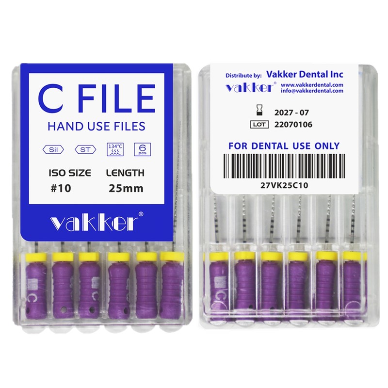 Dental Rotary Endodontic C-Files Stainless Steel C Files for Root Canal #8-15 gallery