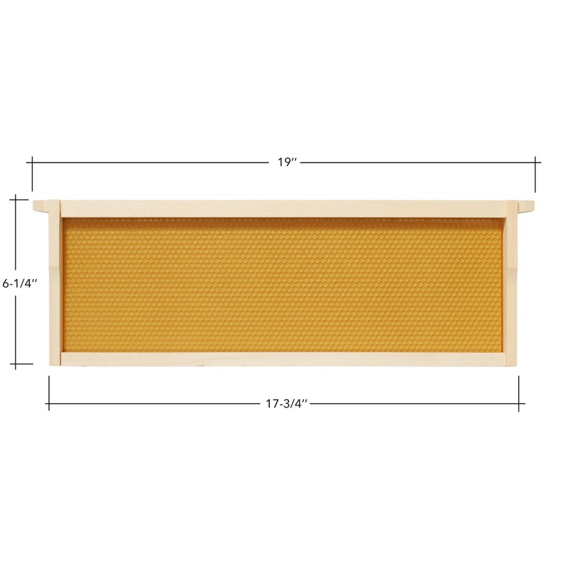 10-Pack Unassembled Medium Super Frames Waxed - Yellow gallery