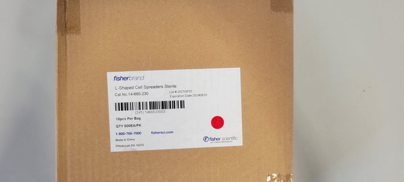 FisherBrand 14-665-230, L-Shaped Cell Spreaders Sterile 100/Pcs