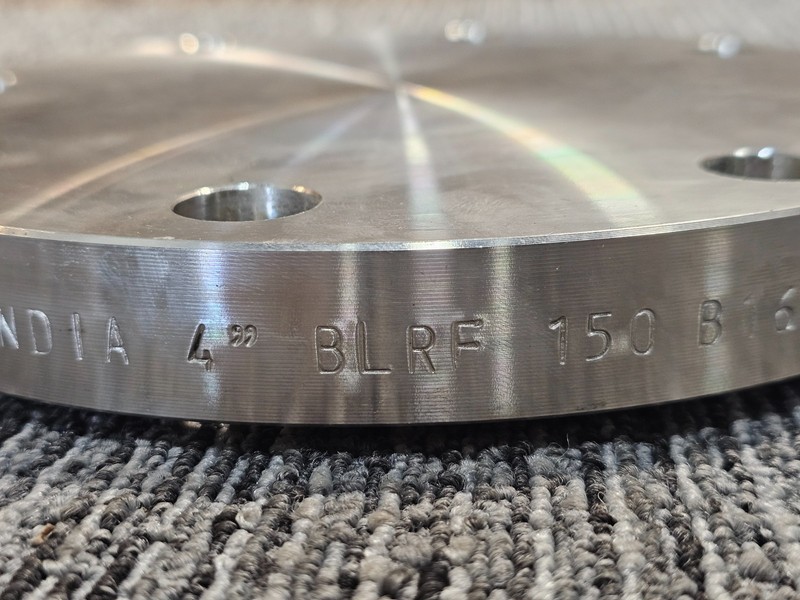 Chandan India 4” BLRF #150 B16.5 F316/316L SA/A182 CH-23441, 9" Dia Blind Flange gallery