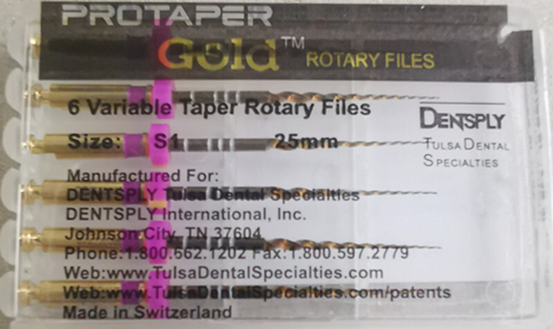 Dentsply Protaper Gold Rotary Files Tulsa Assorted Endodontics 21mm/25mm/31mm gallery